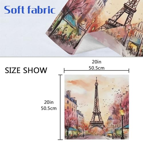 Servilletas de Tela Cuadradas Paris Tower Set x6 50.5 cm miniatura 7