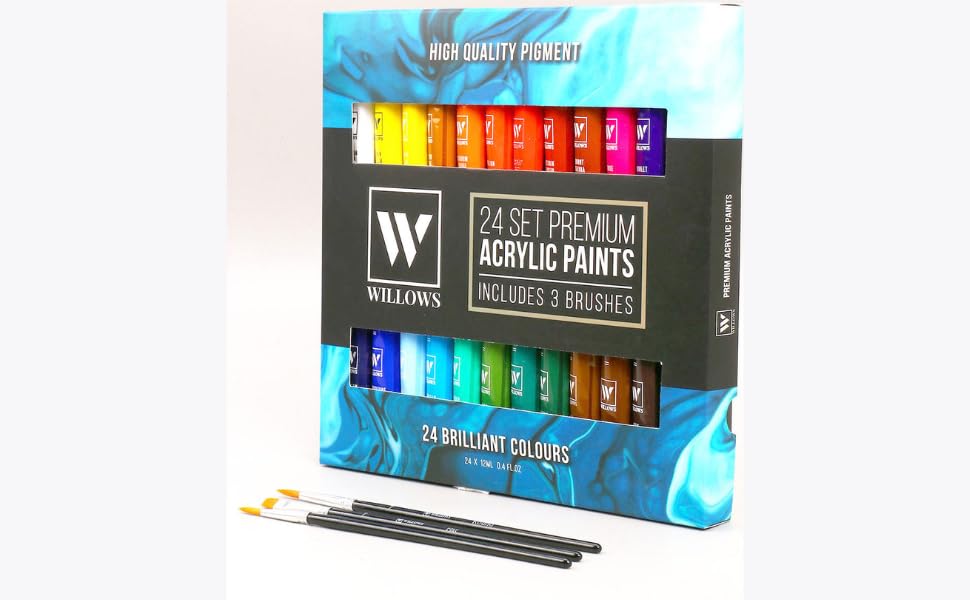 MURCY 12ml Acrylic Paint Tubes Set - Vibrant Multicolor Paints for Canvas, Wood, Rock, and Craft Projects - Perfect for Beginners, Students, and Adults (Acrylic Color, 12 Pack of 12mL) (B0D8ZKGP3T) Amazon Price History, Amazon Price Tracker