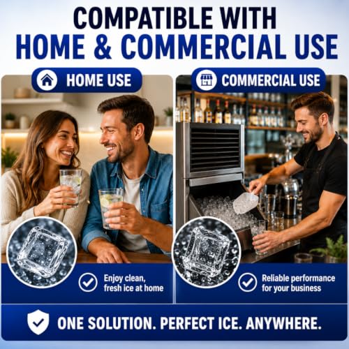 Image of Ice Machine Cleaner Tablets Descaler - 24 Pack (1 Year Supply) - Nickel-Safe, Removes Mold & Improves Taste - Compatible with Countertop & Nugget Ice Makers