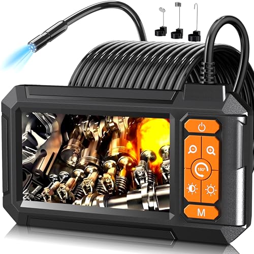 Daxiongmao Endoscope Camera with Light, 1080P HD Borescope, IP67 Waterproof Snake Camera – Ideal for Inspecting Walls, Vents, Automotive Engines, Pipes – A Great Tool for Men