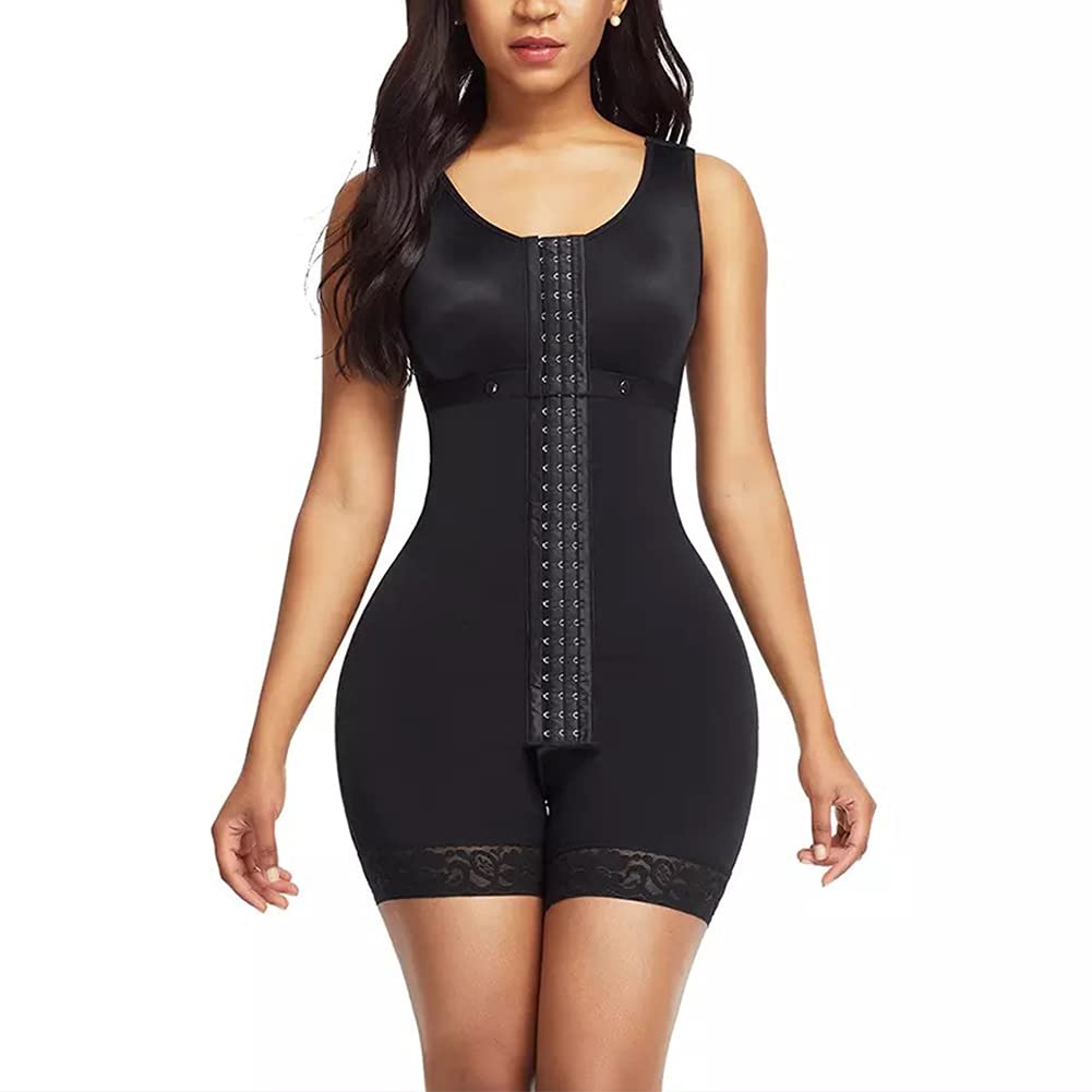 GUOCU Donna Dimagrante Waist Trainer Bodysuit Elastica con Hooks,Corsetto Contenitivo Snellente Body Intero Modellante Shapewear Intimo Modellante,Contenitivo Bustino Body Shaper Seamless con Gancio