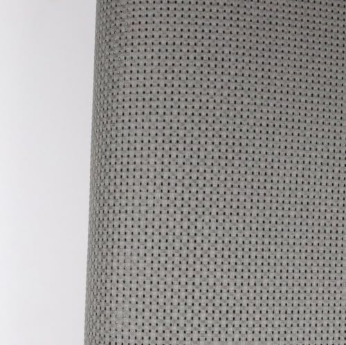 Image of KCS 19 inch x 28 inch(48cmx72cm) 11CT Counted Cotton Aida Cloth Cross Stitch Fabric (Medium Grey)