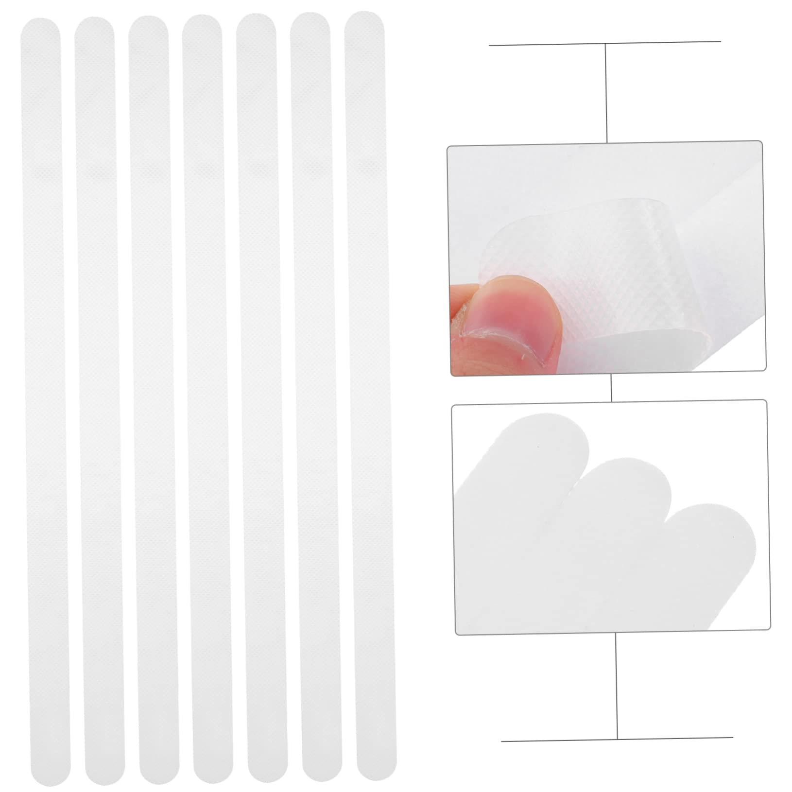 Cabilock 5 Series Pegatinas Antideslizantes para El Suelo Impermeable Bañera Calcomanías De Ducha Pegatinas De Baño No Baño Antipegatinas Banda Slip Transparent Mañana 12 Piezas X 5