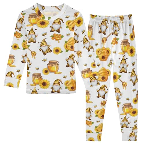 ODAWA Cute Gnomes Bees Clothes Fall Little Girls Boys 18M Long Sleeve Clothing Set