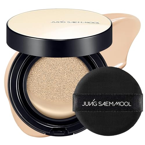 Image of JUNG SAEM MOOL Essential Skin Nuder Cushion | Natural Finish, Buildable Coverage Cushion Foundation by Korean Makeup Artist (Refill Not Included, 0.49 Fl Oz), 19N N-Light