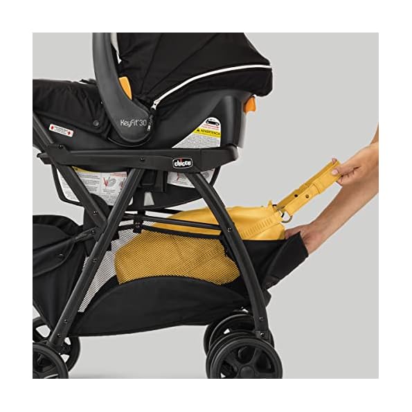Chicco-KeyFit-Caddy-Frame-Stroller-Accepts-All-Chicco-Infant-Car-Seats-Adjustable-Handle-Parent-Tray-BlackBlack