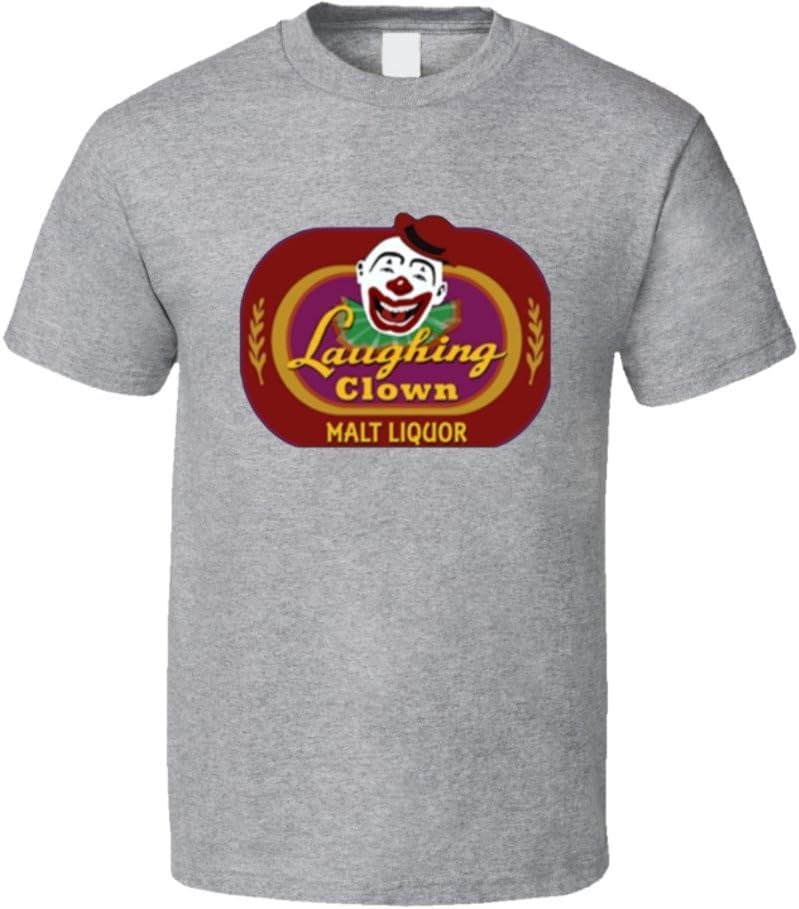 Tallad-EGA Nights Laughing Clown Liquor T Shirt Grey