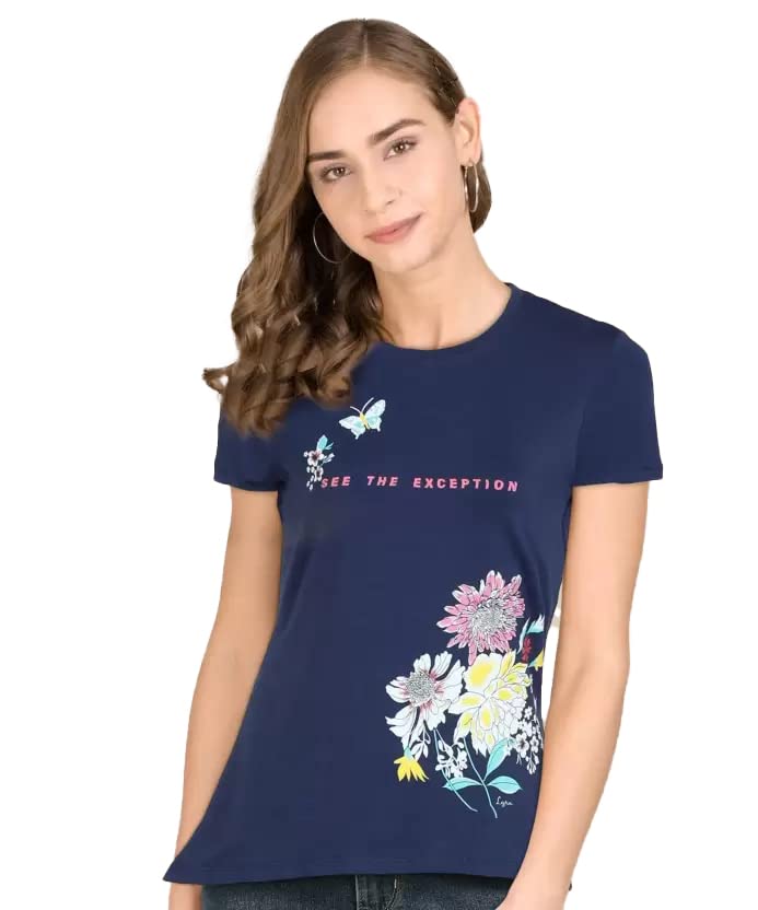 Image of Lyra Women's Cotton Regular Fit T-Shirt