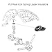 Sheisor Rear Coil Spring Insulators, Rear Upper Coil Spring Isolators Compatible with 1999-2004 Grand Cherokee WJ (Pair)