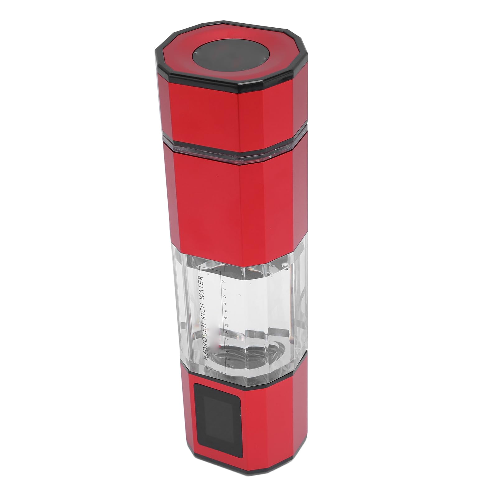 Topiky Generador de Botella de Agua de Hidrógeno de 250 Ml con Batería de Litio de Modo de Retrolavado Automático de 2 Modos (rojo)