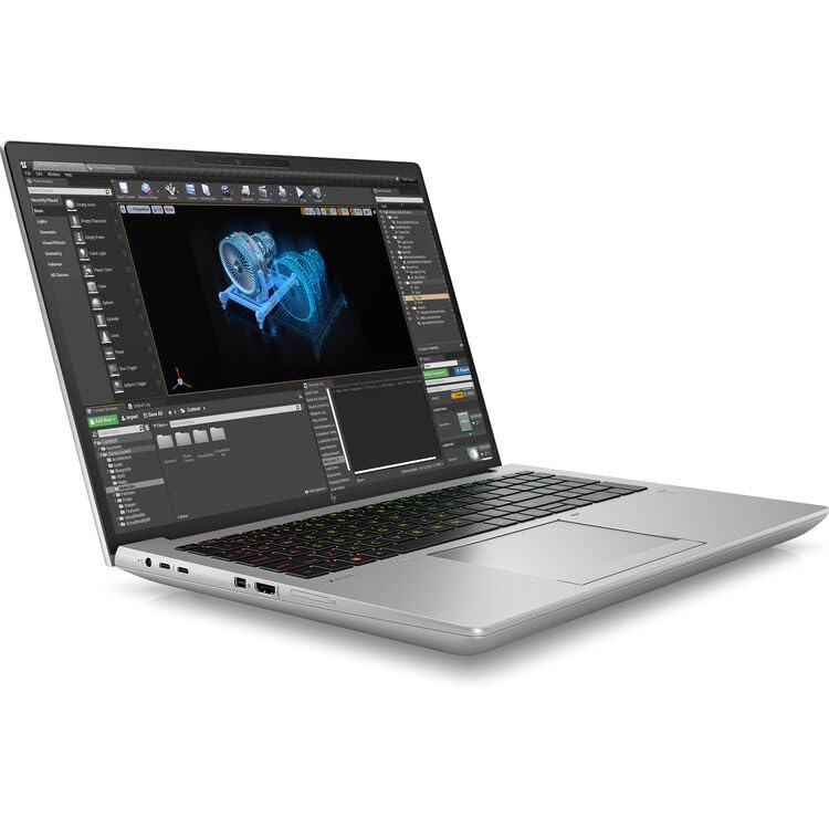 Image of HP ZBook Fury G10 Laptop 16 inch IPS WUXGA Intel Core i7-13850HX 2.1GHz 128GB RAM 1TB SSD WIN11P, Storm Gray