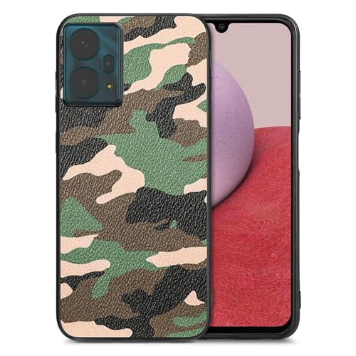 Coque NUU Mobile X10 5G en caoutchouc souple TPU antichoc motif camouflage