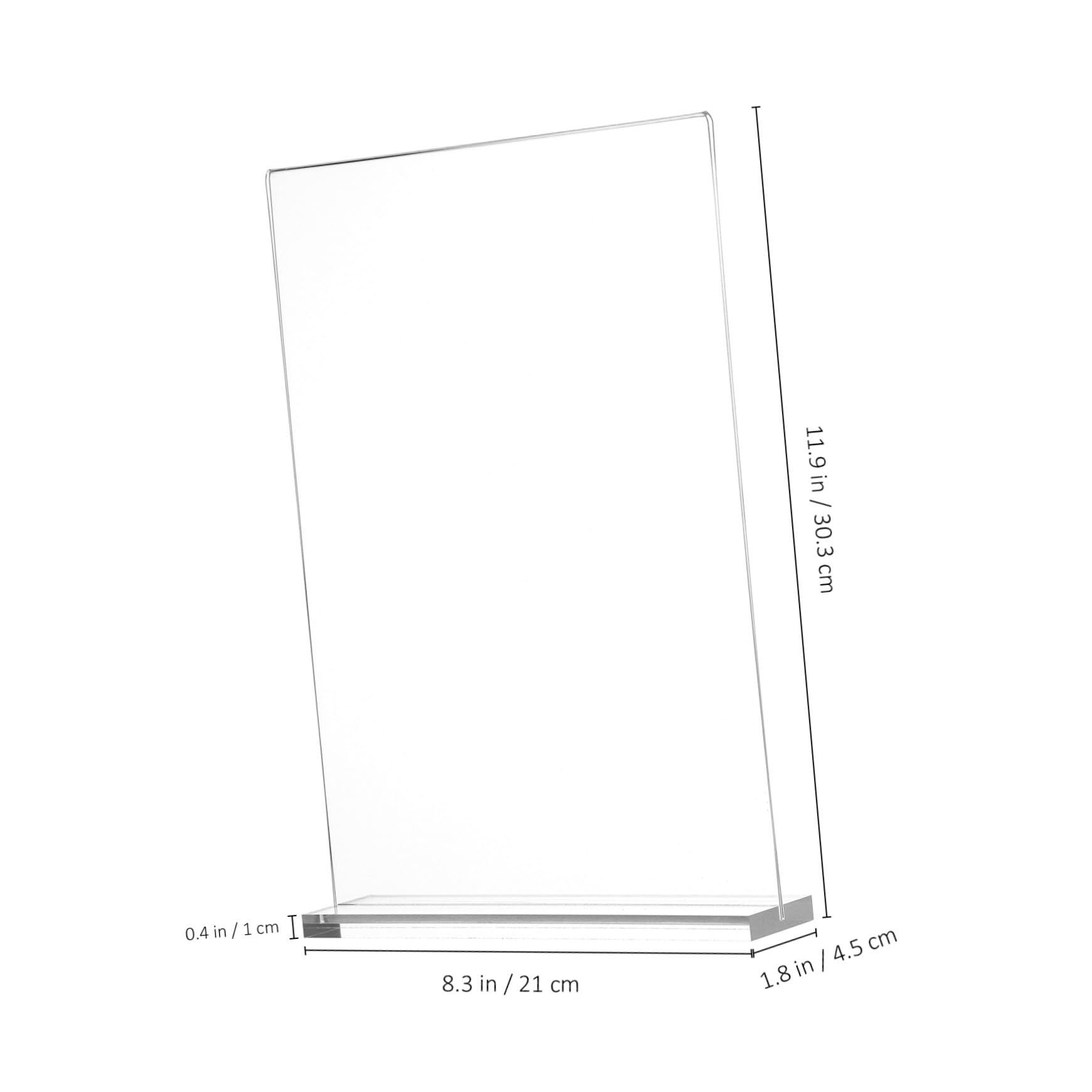 PLAFOPE 3piezas Soportes Transparentes Para Expositores De Mesa Acrílico Alta Uso Frecuente Estable Para Oficina Tienda Restaurante
