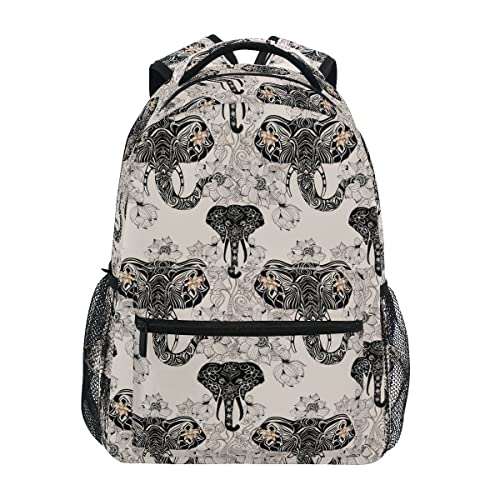 Mochilas de elefante indio con compartimentos prácticos para viajes y estudios