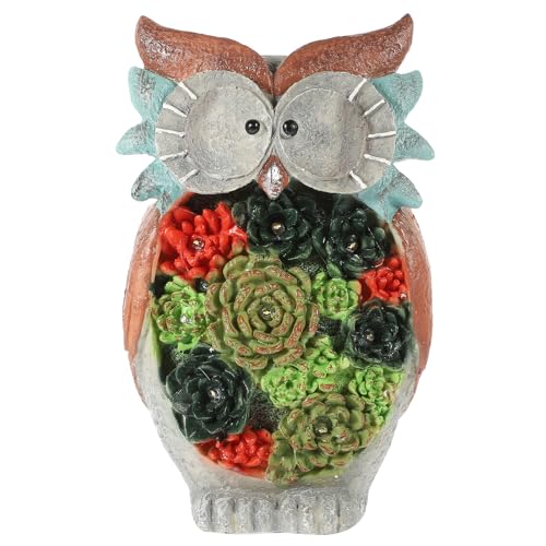Lampe solaire hibou étanche pour éclairer une allée sombre de jardin