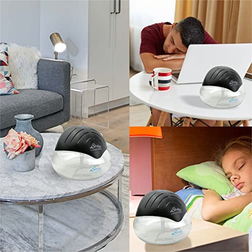 Sirena Twister Air Purifier (Black) - Water Filter Air Washer For Home And Office - Essential Oil Aroma Diffuser With Led Night Light - Small Air Cleaner For Smoke And Pets #TOP4