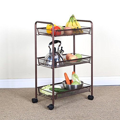 Estantes de almacenamiento con poleas removibles de estilo minimalista europeo para cocina