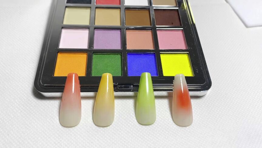 【新品】uña pigment 全色set ＆ uña nail pallet uña pigment 01~06各色, set< 01~05 >, set< 01~06
