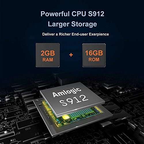 U2C X Plus, Android 7.1 TV Box, Amlogic S912 Octa Core [2GB RAM+16GB ROM] 64 Bit Smart TV Box Dual Band WiFi 2.4GHz/5GHz Model Media Player [2018 Newest] - Thumbnail 3