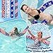 Soulchen 4 Pcs 4th of July Inflatable Large Pool Noodles with Pump 54'' Jumbo Swimming Pool Noodles Floats Independence Day Fabric-Covered Inflatable Floats Toys for Adults 4th of July Beach Party
