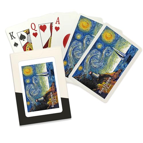 Lantern Press Maine Starry Night Baraja 52 cartas póker