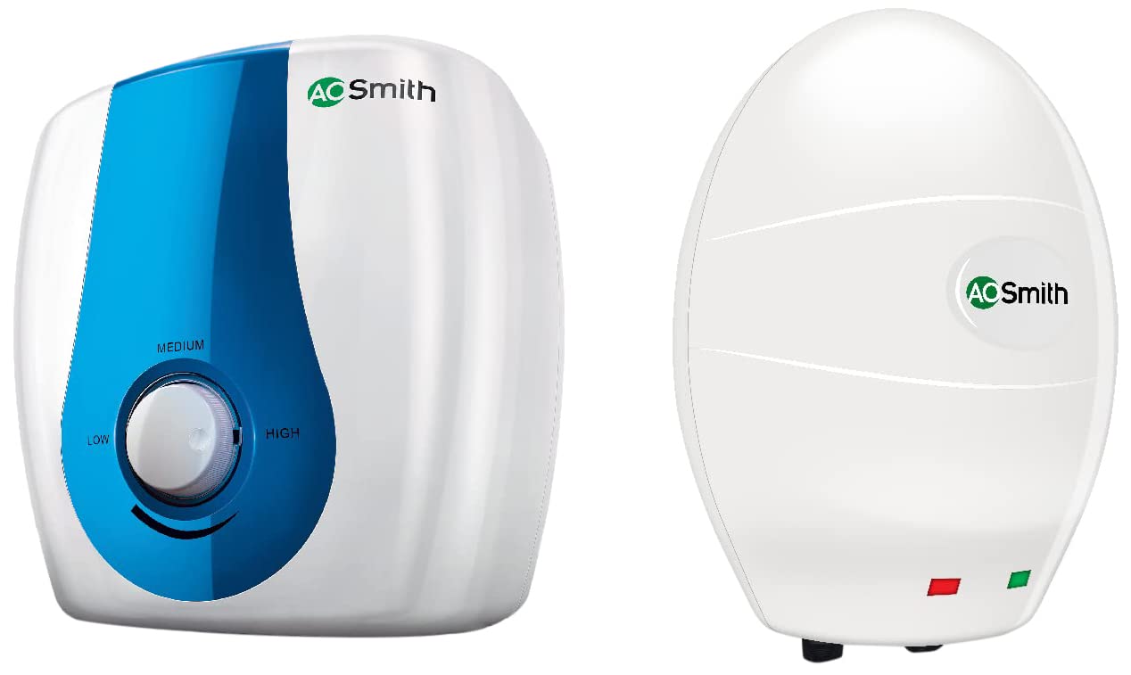 AO Smith SDS-Green SERIES-015 Storage 15 Litre Vertical Water Heater (Geyser)  White 5 Star