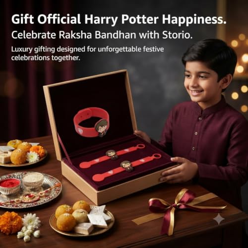 Image of Storio Harry Potter Silicone Band Rakhi | Officially Licensed | Rakhi for Boys and Girls, Bhaiya, Bhai | Raksha Bandhan Gift