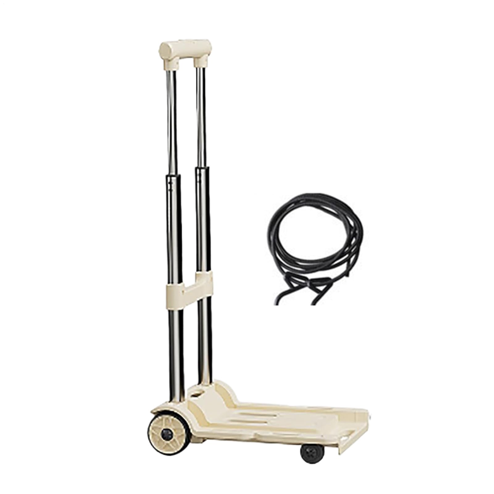 Carrello A Mano Capacità Di Carico 100 Kg Con Ruote Portatili E Rotolanti | Altezza Regolabile Del Carrello A Mano Pieghevole Per Shopping, Spesa, Viaggio, Aeroporto, Garage E