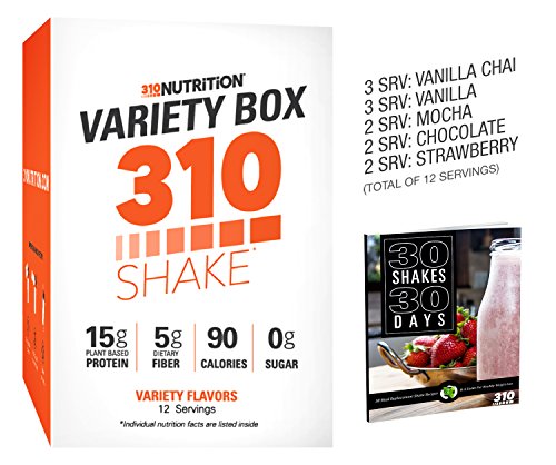 310 Shake Variety Box - 12 Individual Servings - Find Your Favorite Flavor, Choose From Chocolate, Vanilla, Vanilla Chai, Strawberry, and Mocha (Variety Box 2) 310 Shake Variety Box - 12 Individual Servings - Find Your Favorite Flavor, Choose From Chocolate, Vanilla, Vanilla Chai, Strawberry, and Mocha (Variety Box 2)