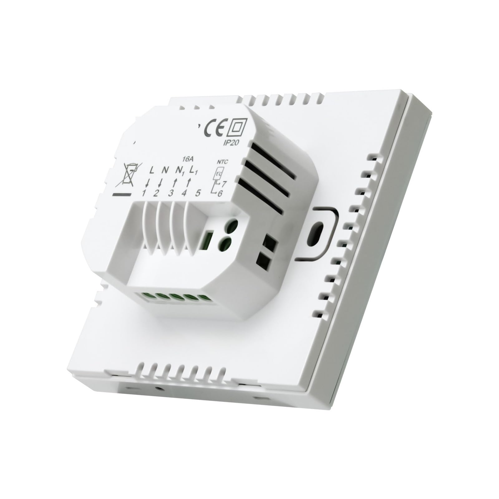 Termostato Inteligente WiFi Calentamiento de Suelo eléctrico Control Remoto Temperatura Caldera Agua/Gas Ahorra EnergíA Y Costes De CalefaccióN(TDR89W-WPB)