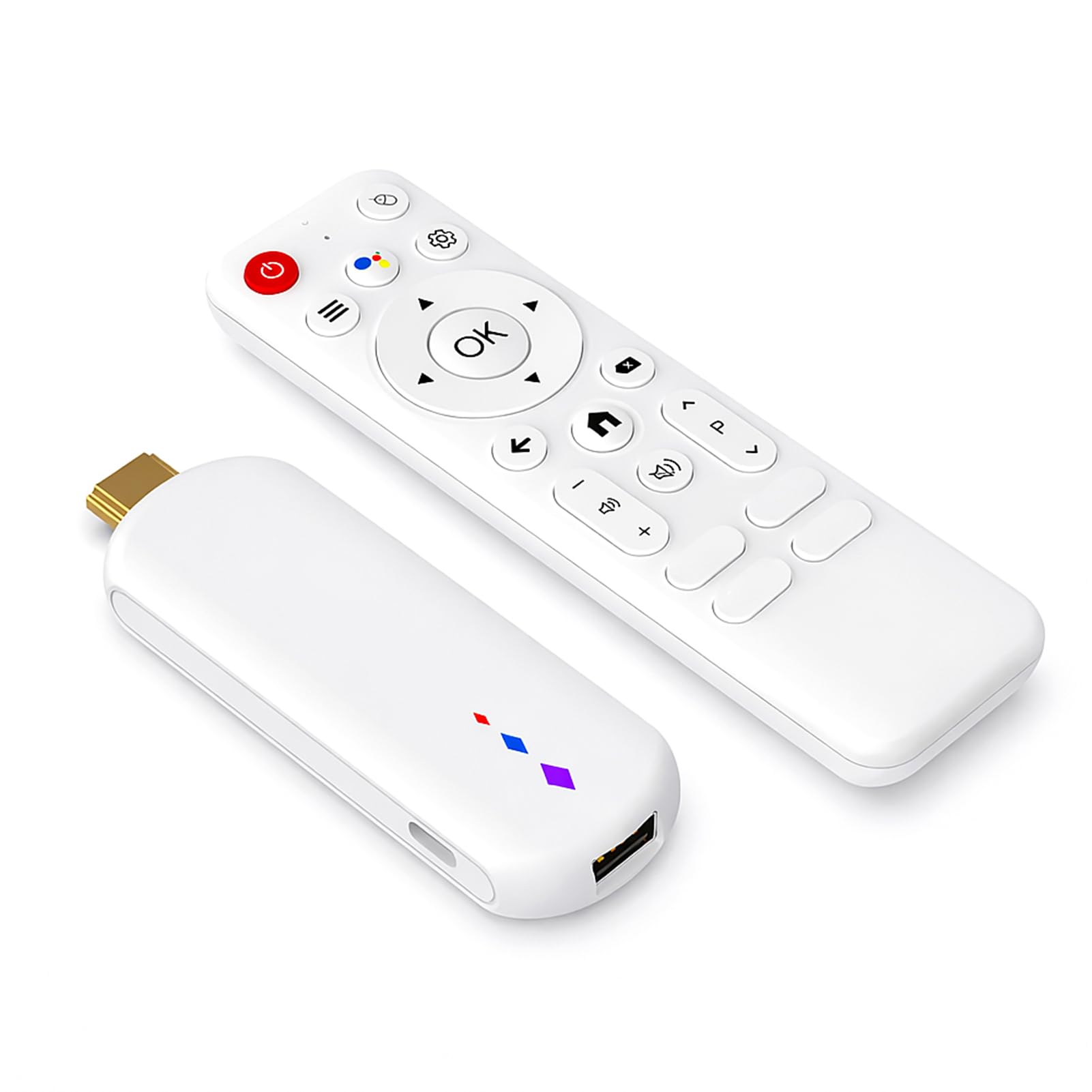 Inteligentny Cyfrowy Odbiornik Telewizyjny, Odtwarzacz Multimediów Strumieniowych 4K Ultra HD z Systemem 14, Pilot Głosowy, Dwuzakresowe Wi-Fi, dla Netflix Hulu Flixster