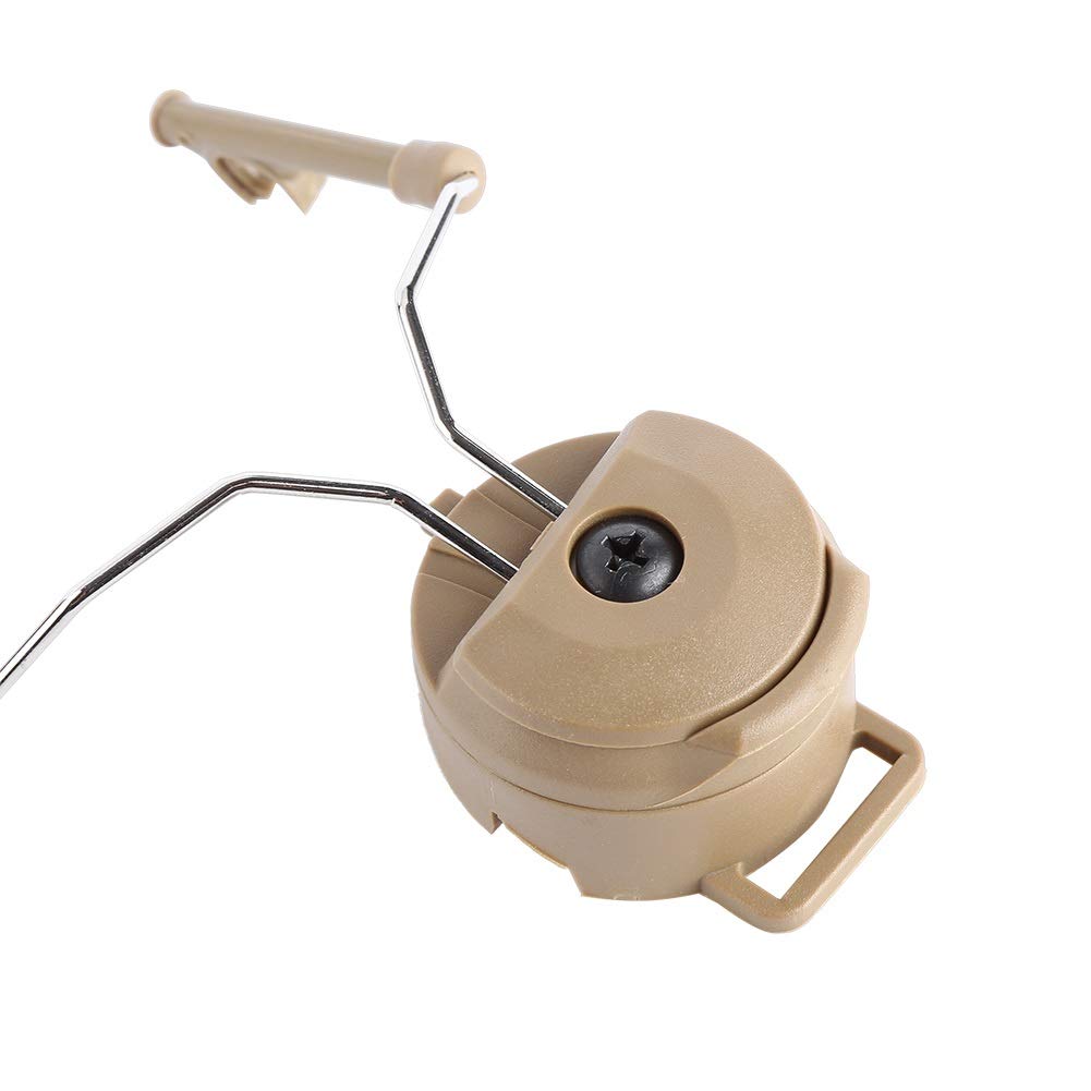 Casco Adaptador Acero Arco del Carril plástico Suspensión Soporte for Peltor Comtac Tan