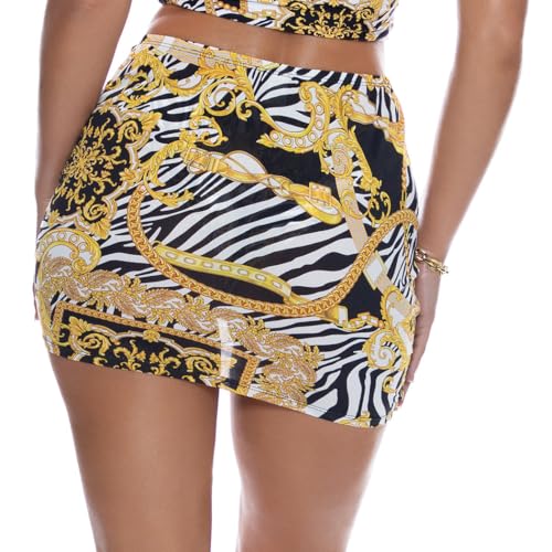 Luli Fama Women's Goddess Vibes - Scrunch Up Mini Skirt2
