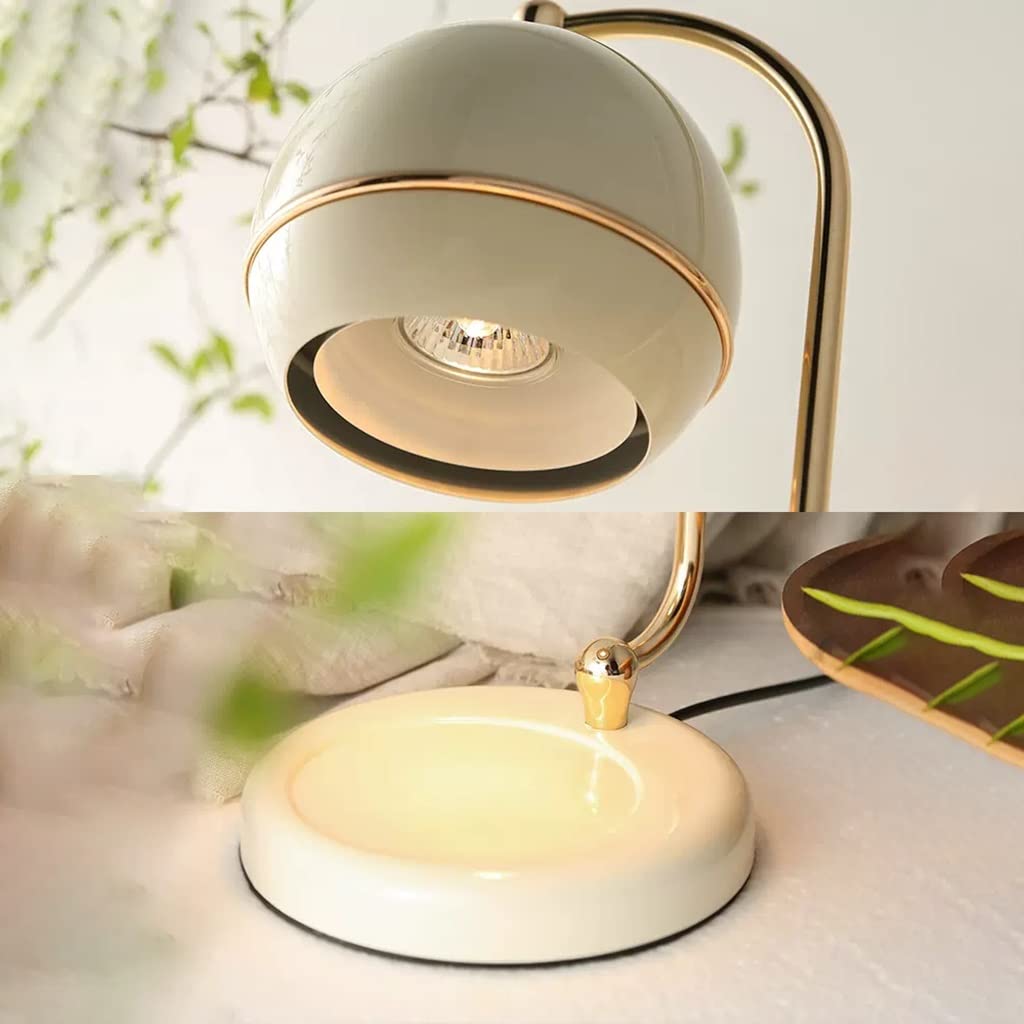 candele, lampade calde, Lampada scaldacandele con timer, scaldacandele elettrico dimmerabile for sciogliere candele profumate, lampada scaldacera for l'arredamento del soggiorno della camera da letto