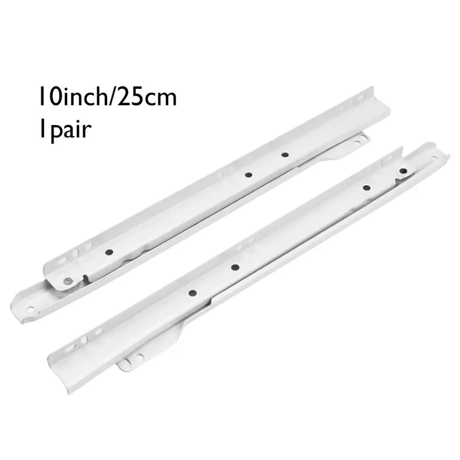 Ladegeleiders, 1 paar, dempen, twee secties, kleding, computer, tafelgoot, twee kastrails, kasten, toetsenbord-rollade-railglijbanen (10 inch-25 cm