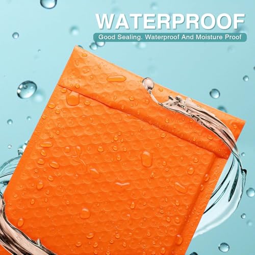 Image of Fuxury Bubble Mailer 6x10 inch 600 Pack Bubble Mailers Usable Size 6x9 inch Shipping Padded Envelopes Self Seal Mailing Envelopes Bubble Padded for Mailing,Packaging, Small Business,Boutique,Bulk #0, Orange