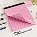 4 Pack Pink Legal Pads 8.5 x 11 Pink Note Pads 8.5 x 11 Notepad 8.5 x 11 Micro Perforated Writing Pads Lined Paper Pads Wide Ruled Pad of Paper 30 Sheets Notebook for Study, To-Do Lists, Office