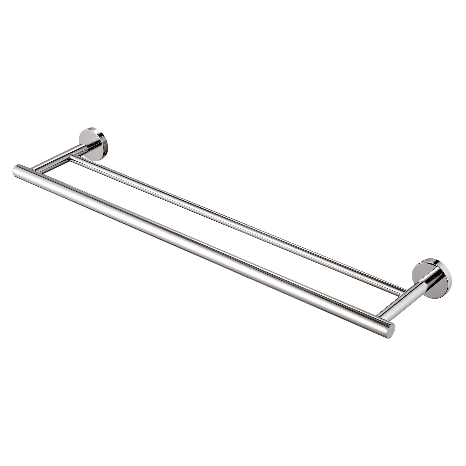 KES Toalleros Dobles de Baño Toalleros de Baño con 2 Barras Pared 60cm Toallero Acero Inoxidable SUS304 Acabado Pulido, A2001S60