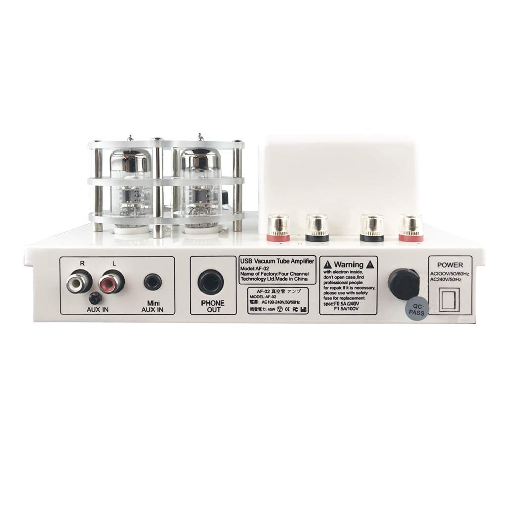 HiFi Mini USB 6C3 Vacuum Tube Amplifier USB DAC Lossless Music White