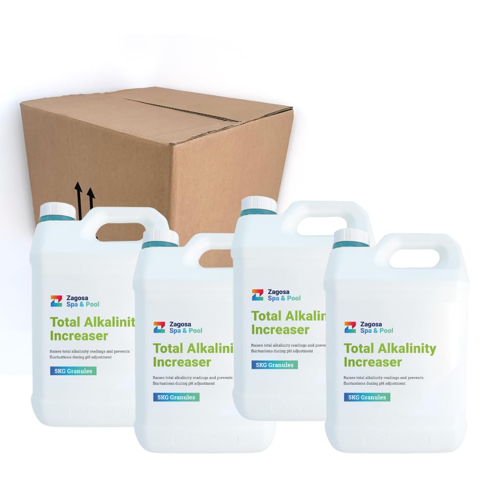 Total Alkalinity Increaser 5kg x 4 (20kg) Increase the Alkalinity in your Spa, Pool, Inflatable or Swim Spa Water