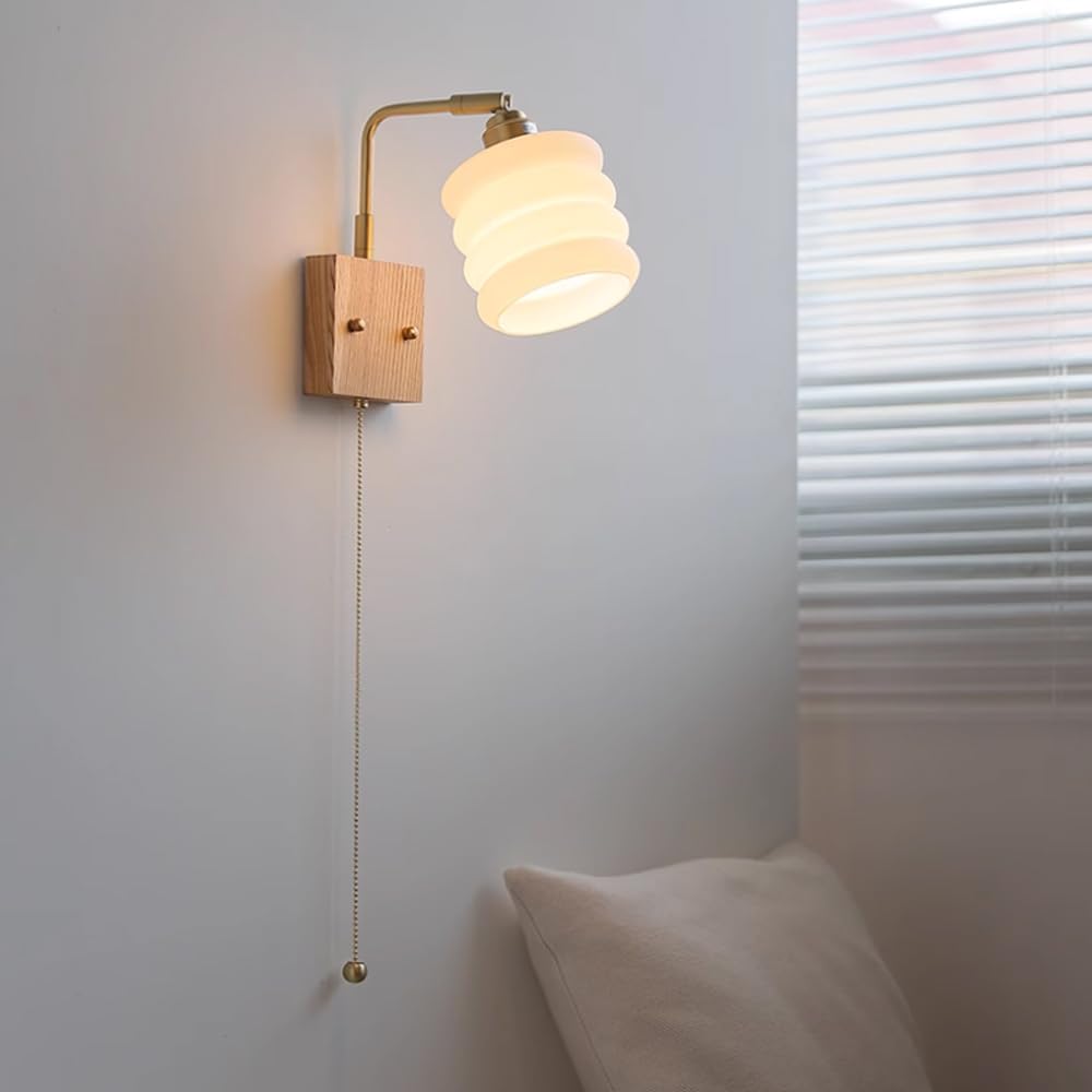 Productores de Pared de Vidrio de Personalidad, Luces de Montura de latón Interior, Accesorio de iluminación de la Cama del Dormitorio japonés, balcón de baño nórdico lámparas Ajustables
