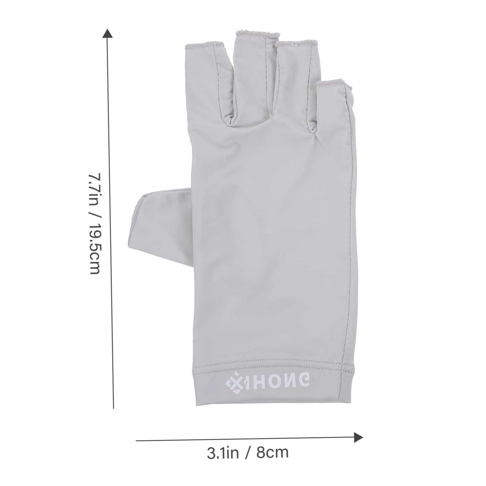 SOESFOUFU 1 Pair UV Gloves UV Gel Gloves Women Gloves UV Protection Gloves Women Summer Sunblock Gloves Touchscreen Gloves Nail Dryer UV Glove Gloves for UV Protection Fabric Light Grey