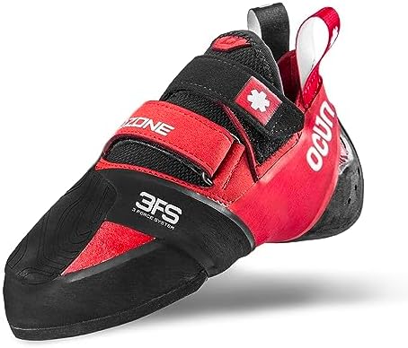 Ocun Ozone Bouldering Shoe | Rock Climbing Shoe, Red, 10.5