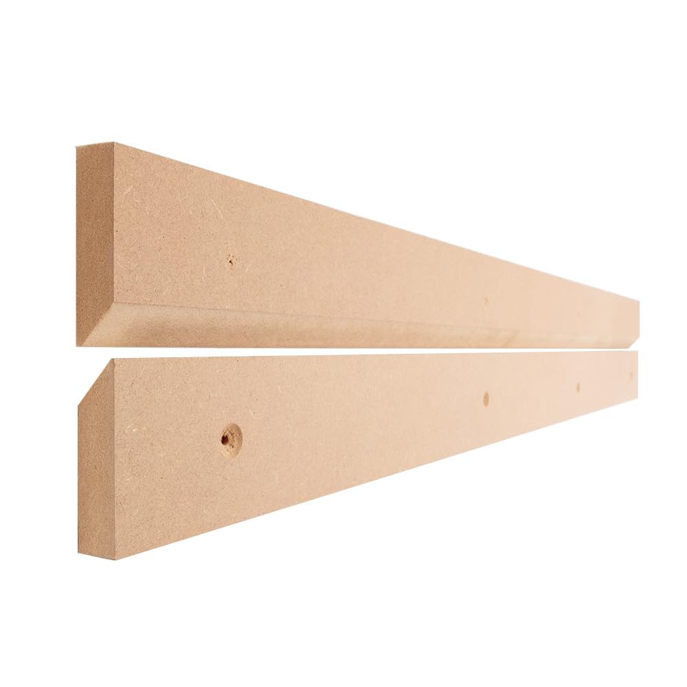 French Cleat Split Battens – Heavy-Duty Wooden Mounting System for Décor, Artwork, Panels & Shelving – 45° Interlocking Bracket for Secure Wall Hanging – Ideal for Homes, Offices, Hotels & Studios