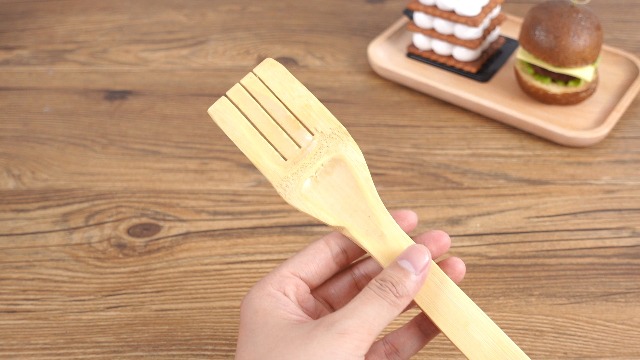 Set tabla de cortar BBTO rectangular de bambú miniatura 7