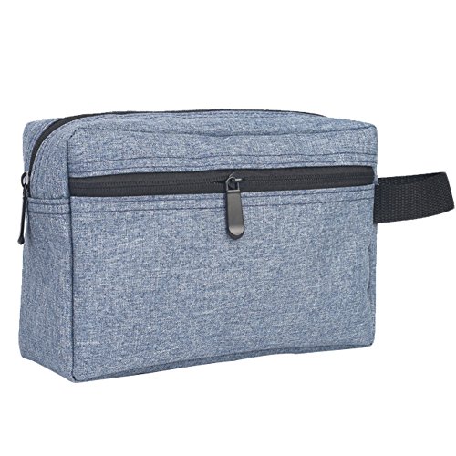 Treestar Grande trousse à laver Maquillage Stockage pour hommes de portefeuille de voyage Femme Trousse de toilette Pen crayon stationnaire pour garçons filles bleu bleu 121 * 14 * 8CM