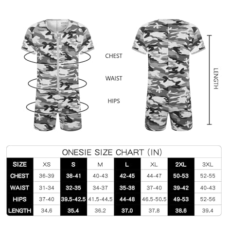 Body Homme Camouflage Coton Extensible Confortable avec Zip - 3