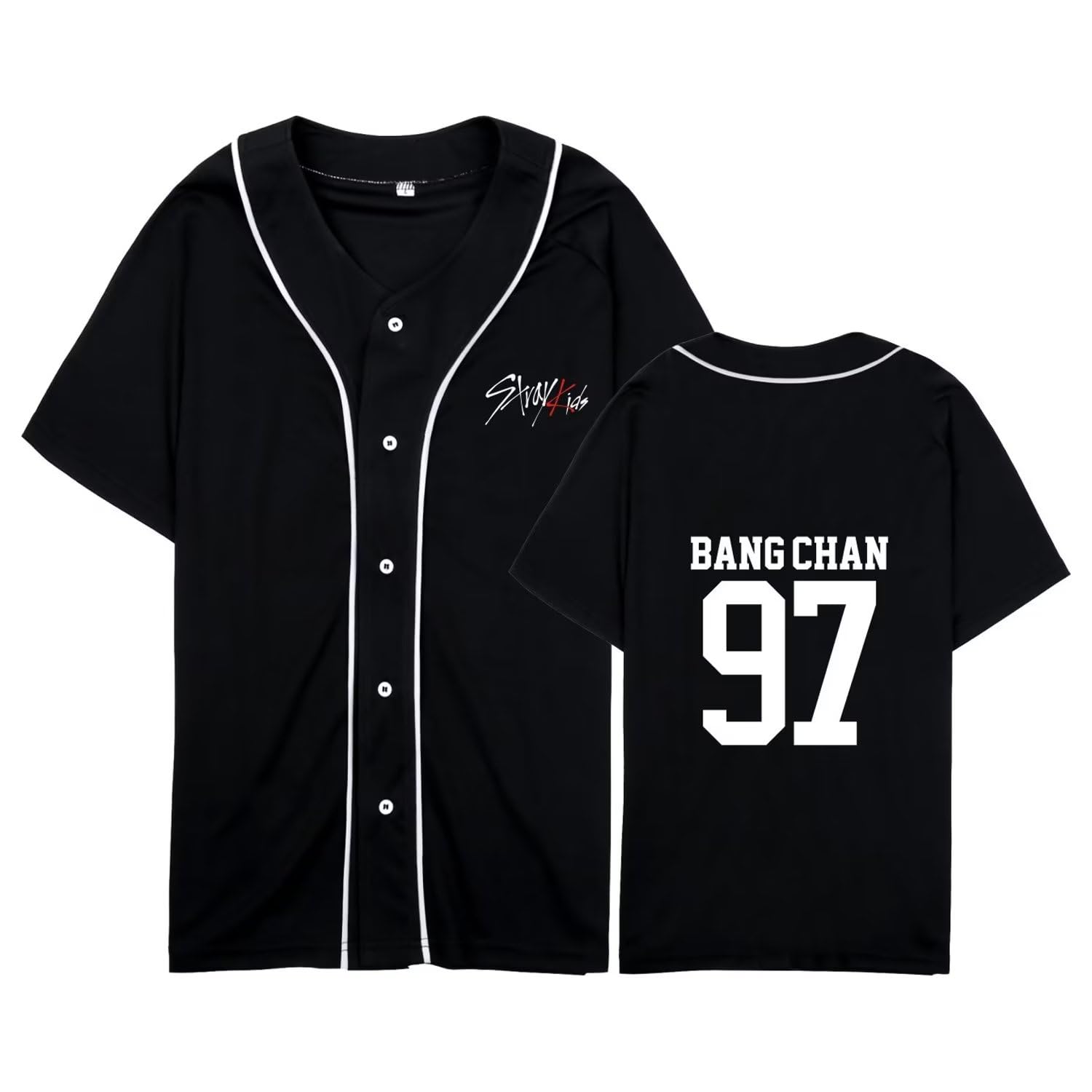 Kpop StrayKids Baseball Jersey Hyunjin Jisung Changbin Support Tee for Men Women
