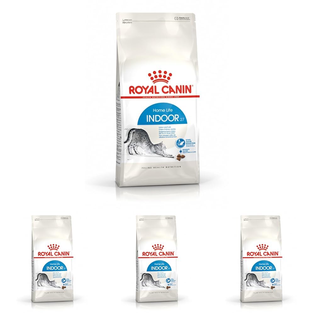 Royal Canin Indoor 27 Evden Çıkmayan Kedilere Özel Mama, 400 Gr (4 paketi)