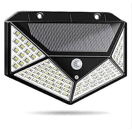 Solar LED Bright Outdoor Security Lights with Motion Sensor Solar Powered Wireless Waterproof Night Spotlight for Outdoor/Garden Wall, Solar Lights for Home (100 LED)